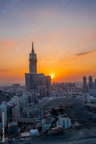 The clock tower in Makkah   Kingdom of Saudi Arabia