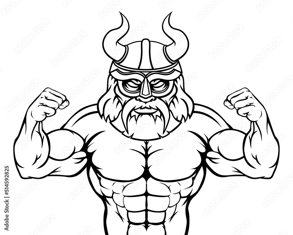 Viking Cartoon Sports Mascot Viking Cartoon Sports Mascot