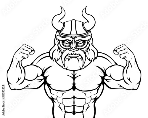 Viking Cartoon Sports Mascot