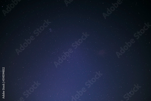 The image of the night sky with many stars.