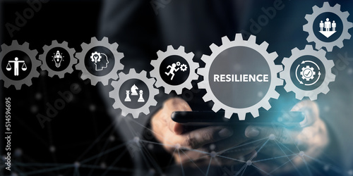 Canvas Print Resilience business for sustainable and inclusive growth concept