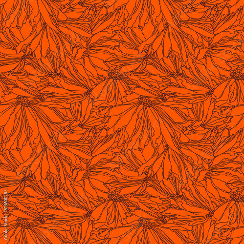 seamless pattern with leaves