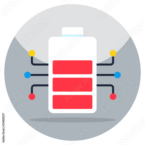 Trendy vector design of rechargeable battery