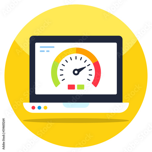 Trendy vector design of system speed 
