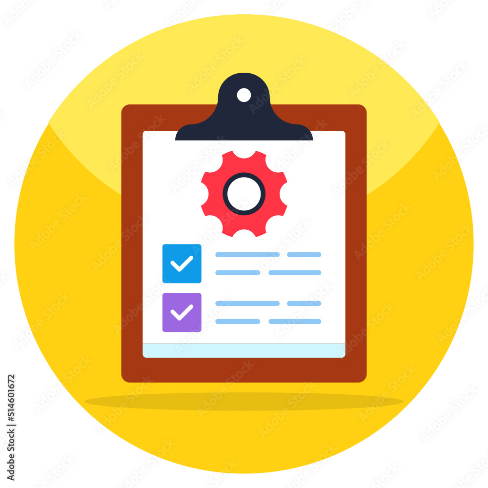 Trendy vector design of list management Trendy vector design of list management
