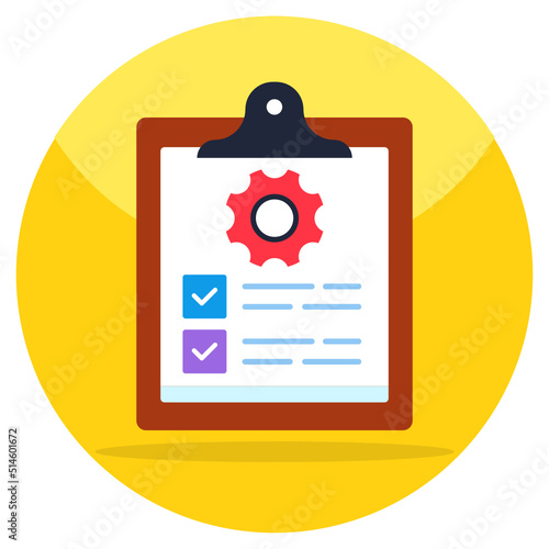 Trendy vector design of list management