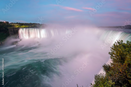 Niagara falls between Canada and United States of America