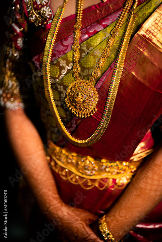 Bride and her jewellery