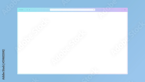 Web Browser, Minimal flat design, Modern interface, Internet web Page, Website mockup, Desktop Browser navigation
