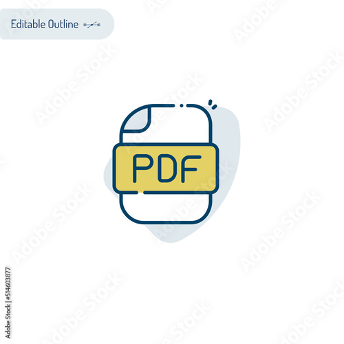 PDF document, Document icon, notepad, Writing, File icon, office application, FAQ document, Editable stroke