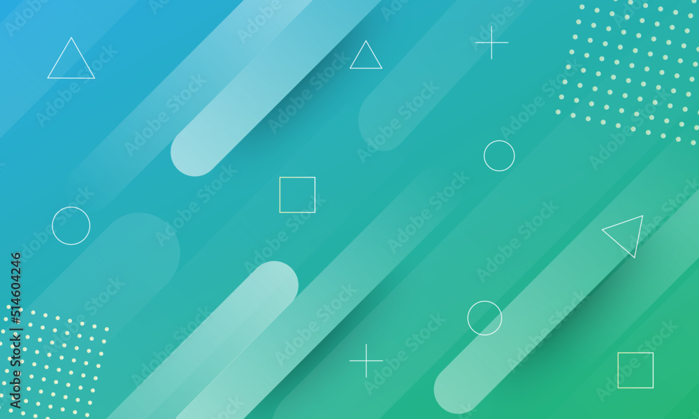 Creative blue and green gradient geometric shape background. Abstract modern concept with lines for business website and presentation. Creative blue and green gradient geometric shape background. Abstract modern concept with lines for business website and presentation.