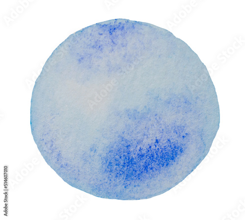 Image of a lovely hand-drawn watercolor circle icon
