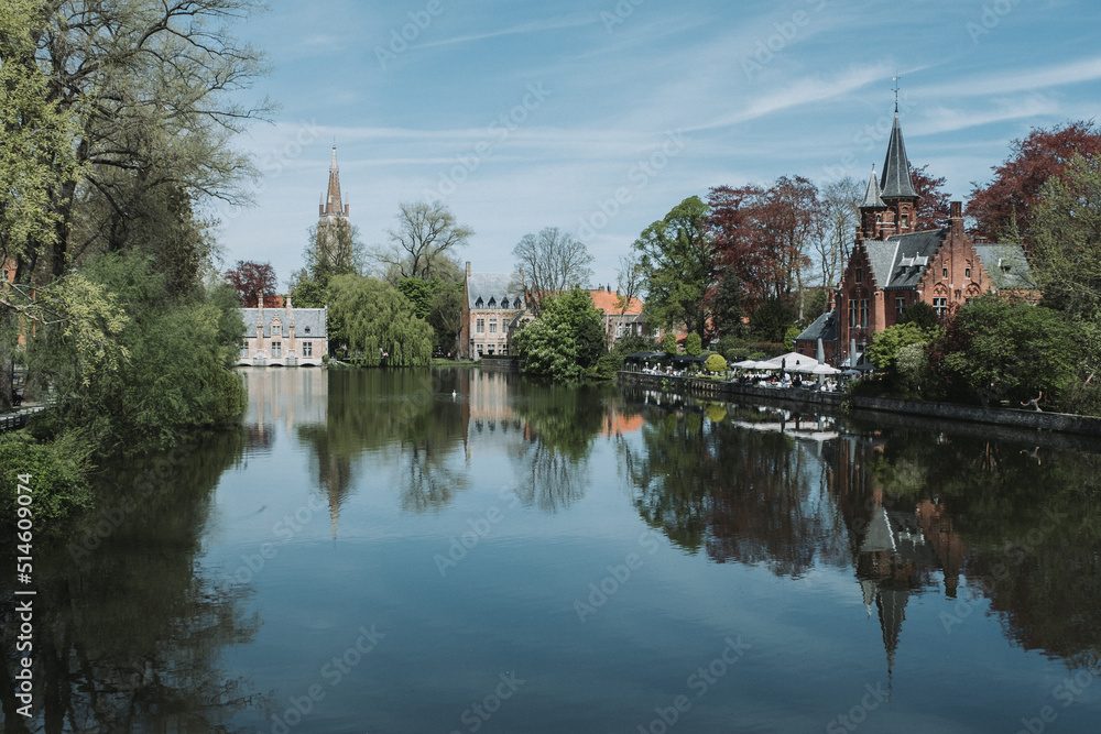 Brugge town reflections