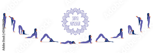yoga surya namaska photo