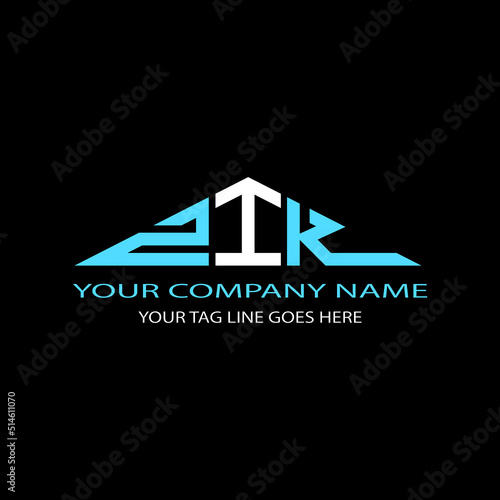 ZIK letter logo creative design with vector graphic photo