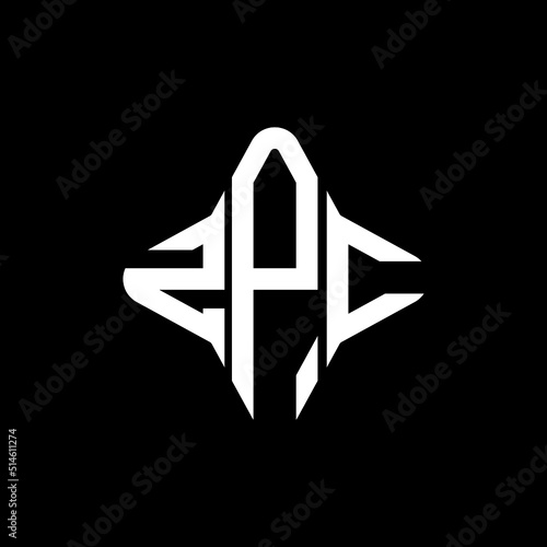 ZPC letter logo creative design with vector graphic