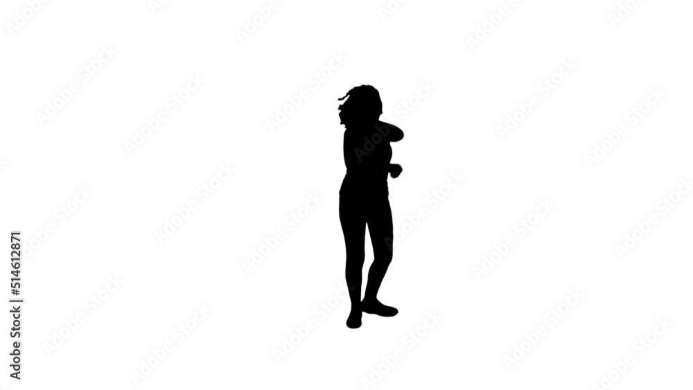 A TikTok Silhouette Girl Dancer A TikTok Silhouette Girl Dancer