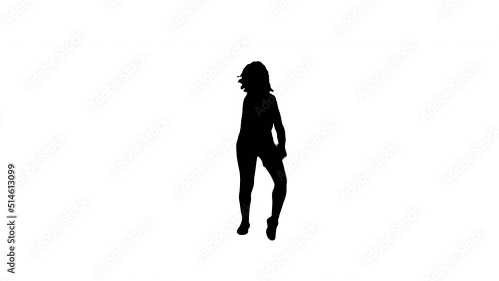 A TikTok Silhouette Girl Dancer A TikTok Silhouette Girl Dancer