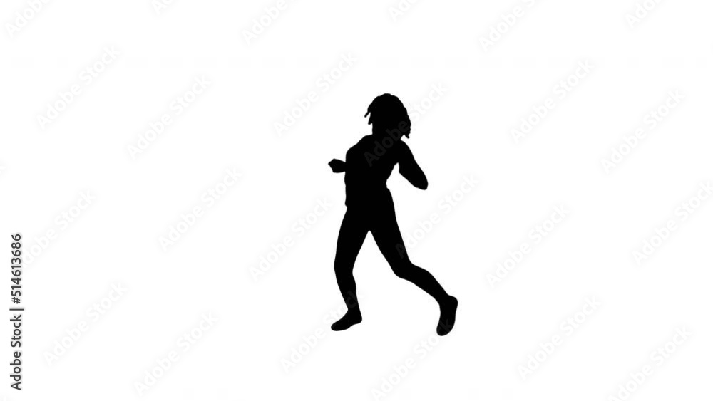 A TikTok Silhouette Girl Dancer A TikTok Silhouette Girl Dancer