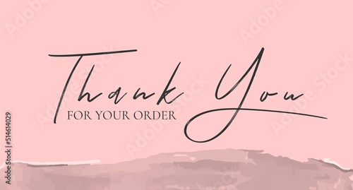 Vintage vector thank you handwritten inscription. hand drawn lettering. Thank you calligraphy. Thank you card. Vector illustration.