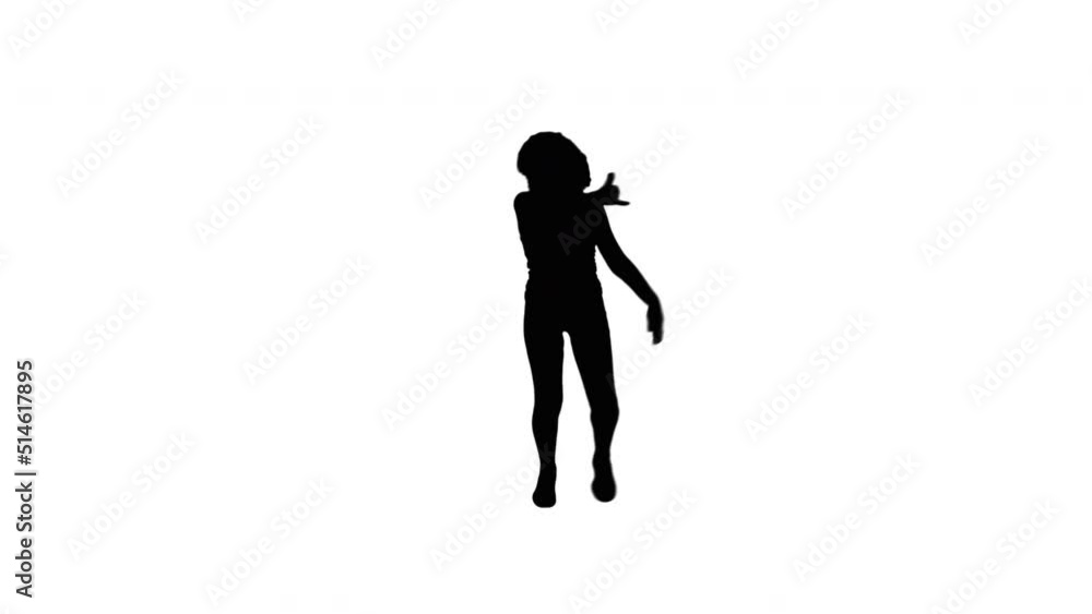 A TikTok Silhouette Girl Dancer A TikTok Silhouette Girl Dancer