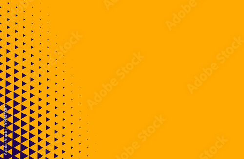 abstract yellow background with triangle halftone effect