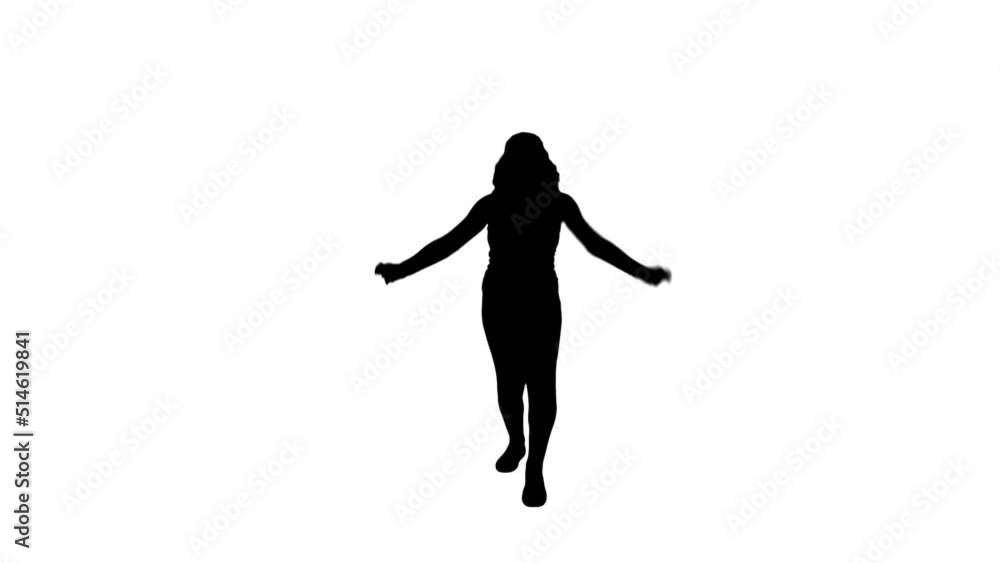 A TikTok Silhouette Girl Dancer