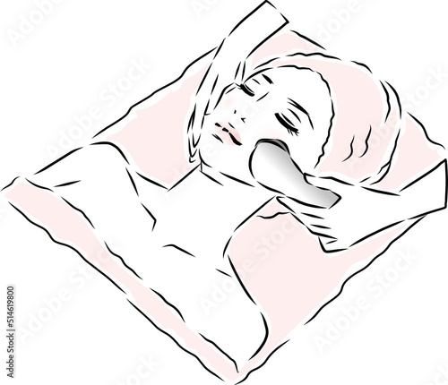 レーザー治療を受ける女性　エステ