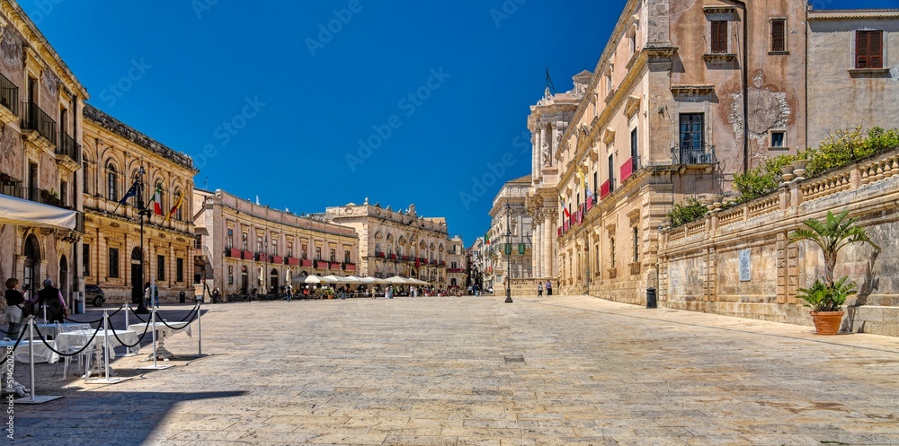 Main Square Siracusa Sicily Italy