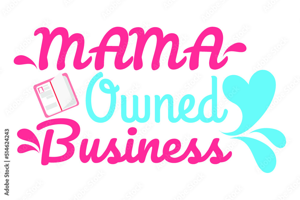 SVG Smal Business Sticker - Mama owned business