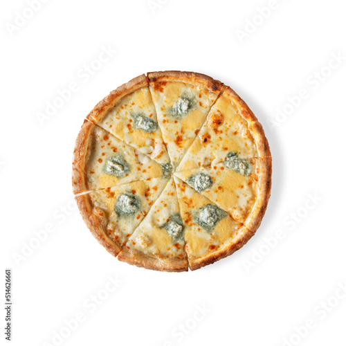 Pizza with 4 types of cheese