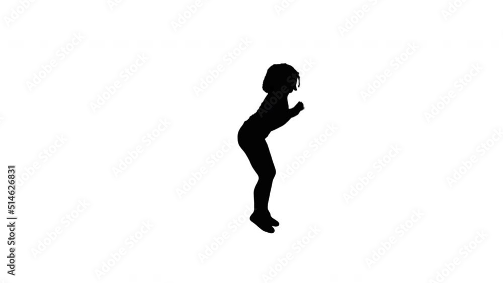 A TikTok Silhouette Girl Dancer A TikTok Silhouette Girl Dancer
