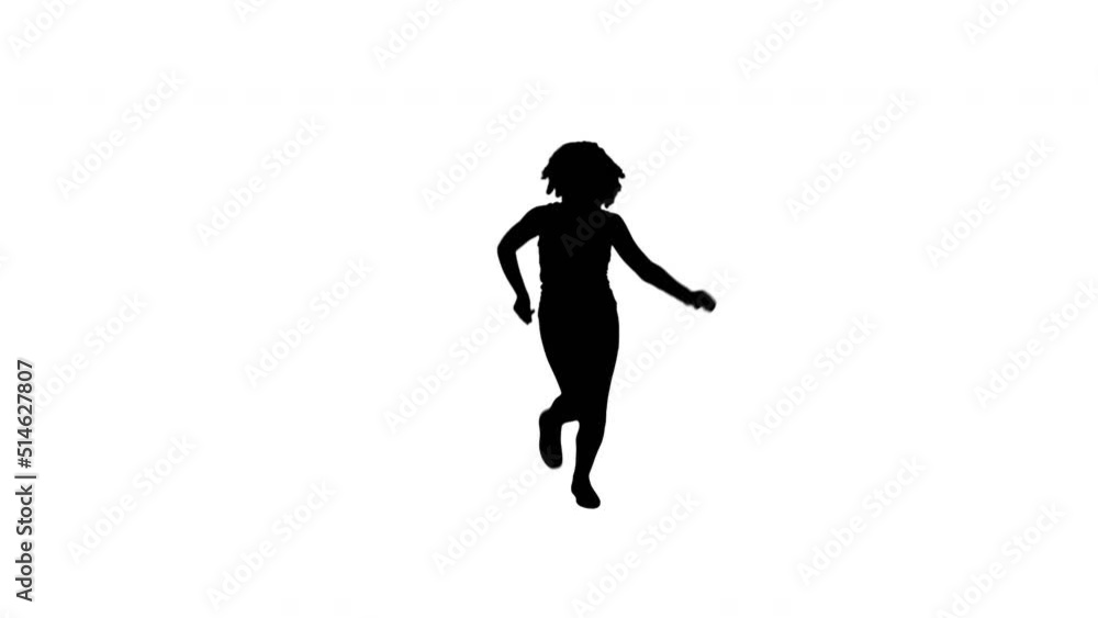 A TikTok Silhouette Girl Dancer A TikTok Silhouette Girl Dancer