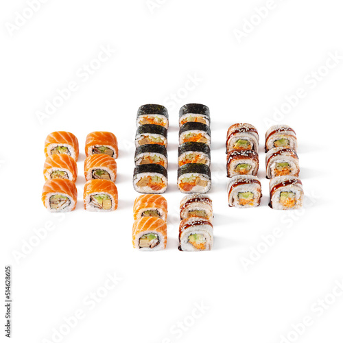 Assorted different rolls