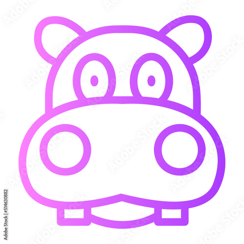 hippo gradient icon
