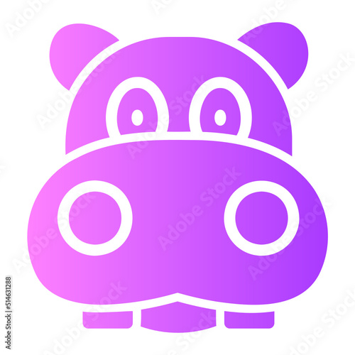 hippo gradient icon