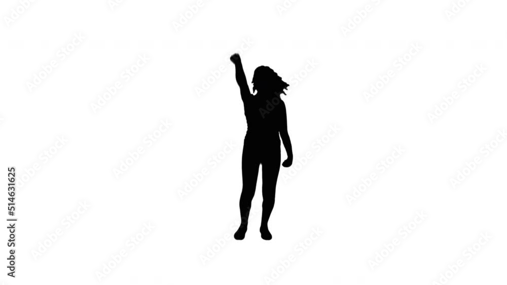 A TikTok Silhouette Girl Dancer A TikTok Silhouette Girl Dancer