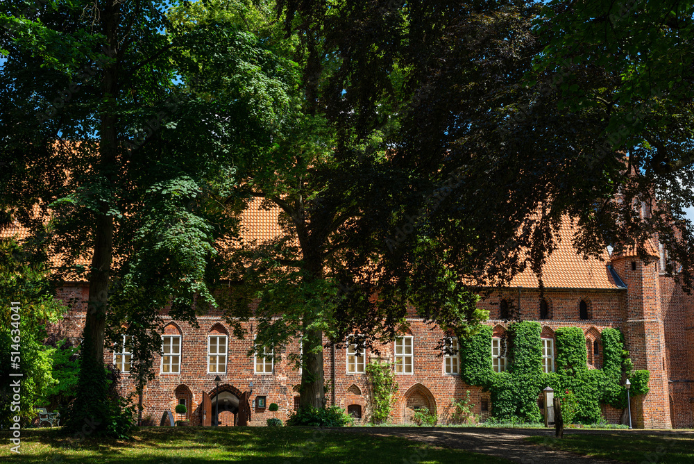 old monastery in Wienhausen Germany on a sunny day old monastery in Wienhausen Germany on a sunny day