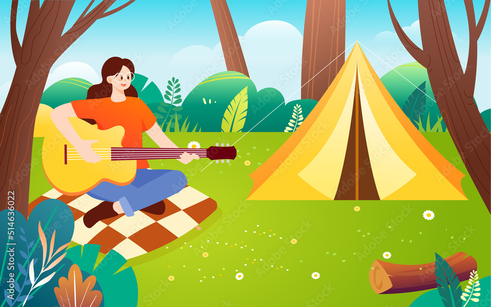 Obraz premium 露营1