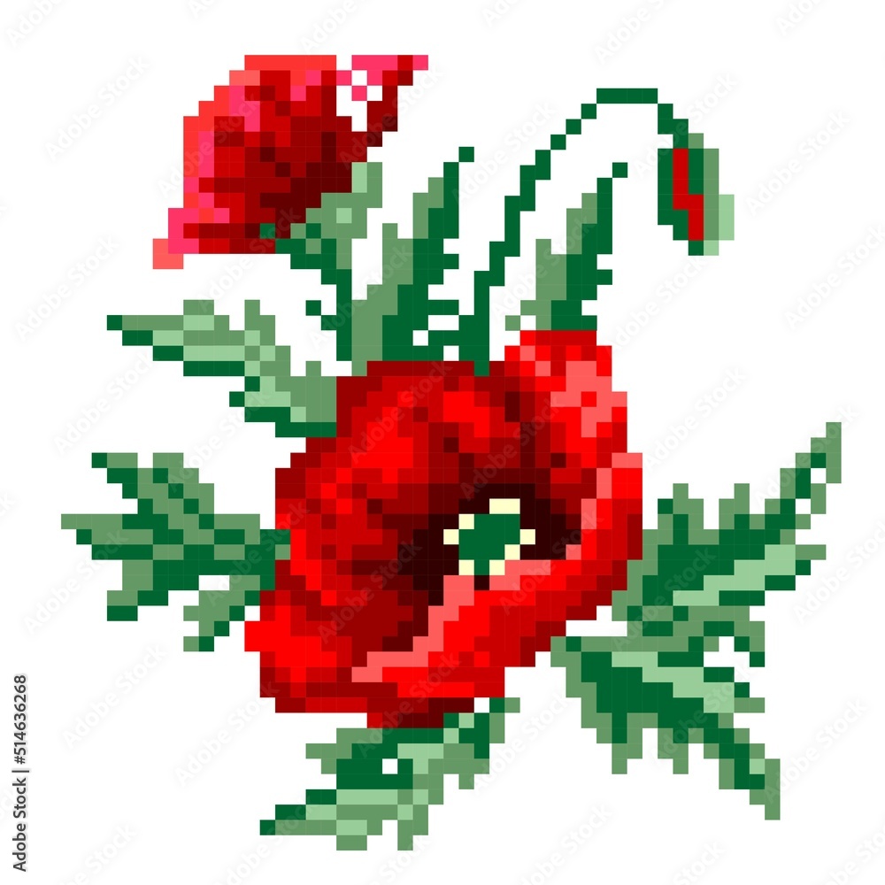 Fototapeta premium Embroidery. Ukrainian Embroidery. Embroidery Pattern. Ukraine