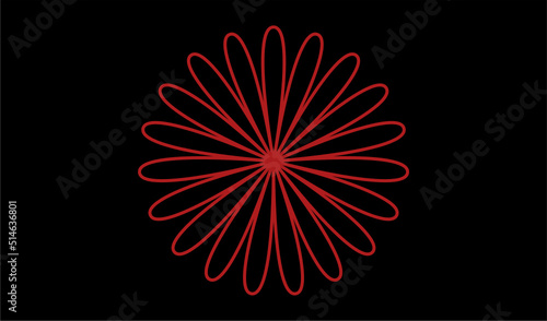 it is a geometric circle petals for your design