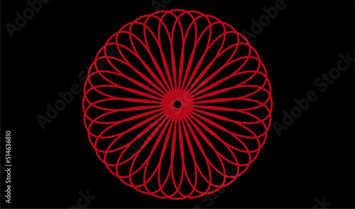 it is a geometric circle petals for your design