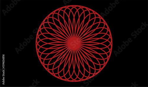 it is a geometric circle petals for your design
