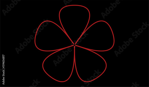 it is a geometric circle petals for your design