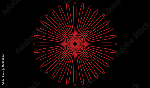 it is a geometric circle petals for your design
