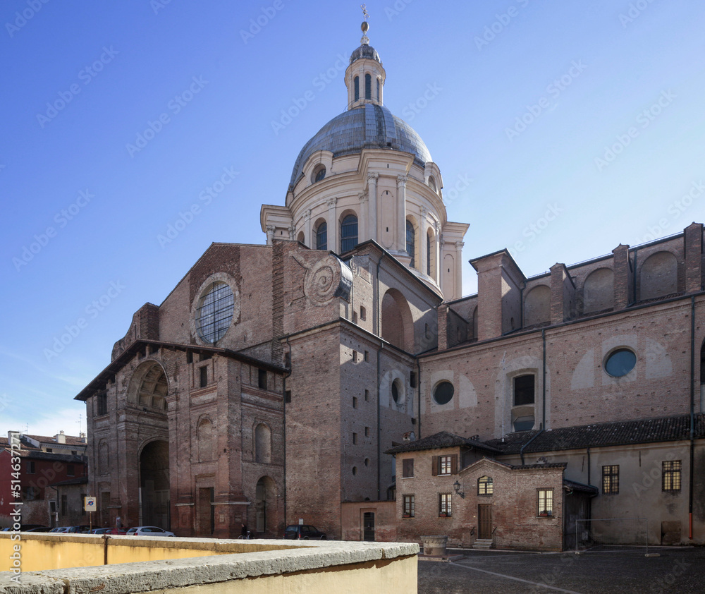 Mantova. Veduta posteriore della Basilica di Sant'Andrea
