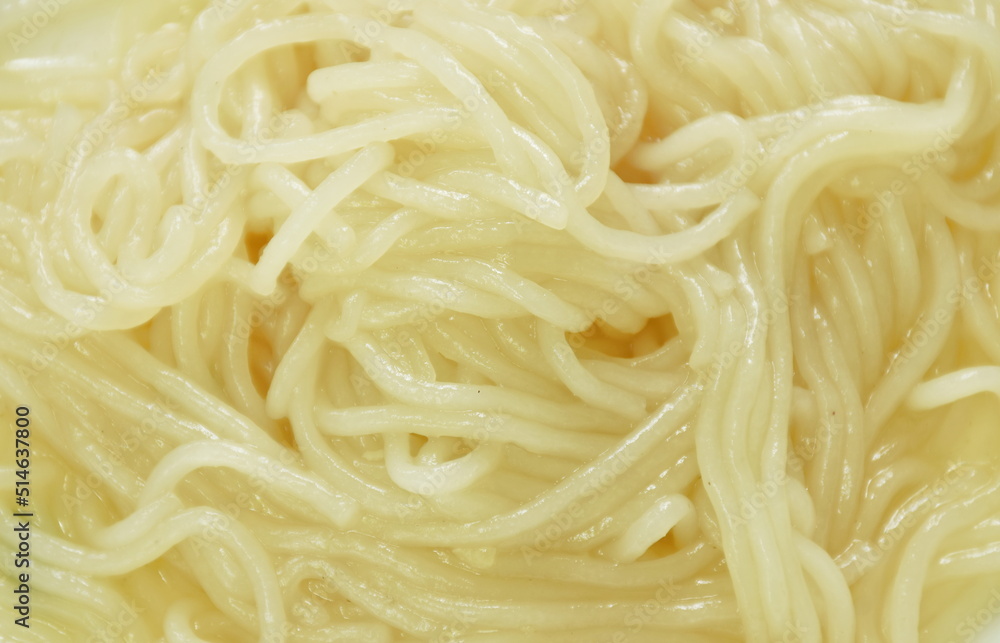 dry Vietnamese rice noodles or Pho with soup on plate dry Vietnamese rice noodles or Pho with soup on plate