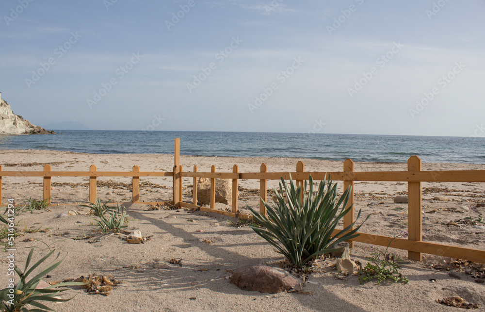 Fototapeta premium view of the beach