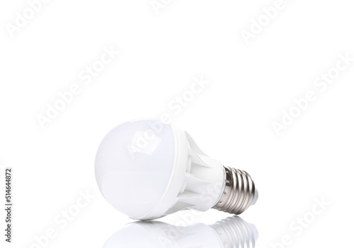 Led light bulb isolated on white background