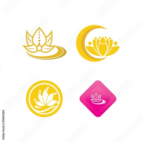 Beauty vector lotus icon